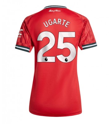 Lacne Ženy Futbalové dres Manchester United Manuel Ugarte #25 2025-26 Krátky Rukáv - Domáci